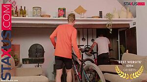 ️ staxus ride me hard two beautiful cyclists know how to have a good time after a ride