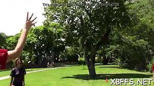 BFF Babes Get Their Tight Pussies Impaled By Jock's Big Cock In Group Fuck