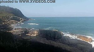 Brazilian Fishermen Enjoy Intimate Encounter On The Rocks