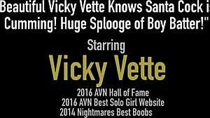 Beautiful vicky vette knows santa cock cumming huge splooge boy batter