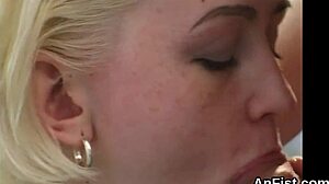 Man, these slutty lezzie bombshells stretch anals with fisting!