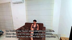 Tourist Bangs Hot Short-Haired Brazilian Slut in Capital! Wow!