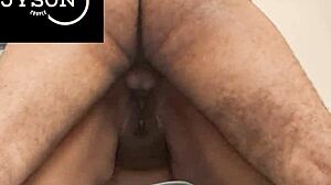 chubby couple enjoys close-up moments together in various positions