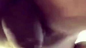 Petite ebony teen rides big black cock hard in homemade fucking