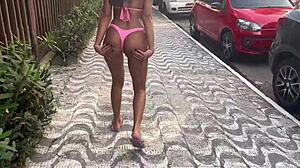 Went from beach to stranger's apartment for intense fucking with choking and anal fisting