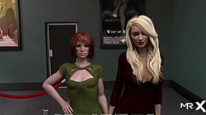 caressing my cute anime girl on the couch!