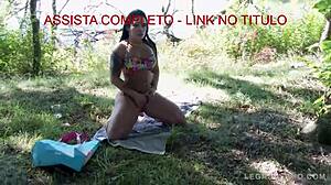 Monica Santiago's Big Butt Slammed Hard in Park