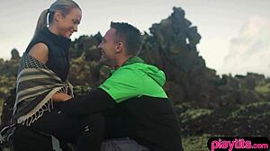 Nasty Photographer Fucks Petite Model Outdoors