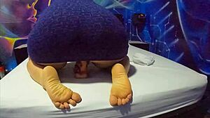 Latina Enjoys Homemade Massage With Toys.