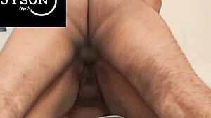 chubby couple enjoys close-up moments together in various positions