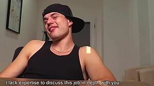 pov encounter with a hunk czech man needing cash - scout