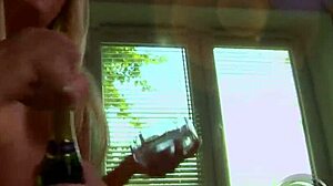 German babe Antinia takes cock in ass and pussy for cum facial