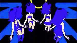 I watchd the pacman gost girls dancin in three phazes on hi def.