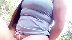 Latina Stepmom Seduces Stepson for Intense Public Forest Fuck