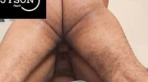 chubby couple enjoys close-up moments together in various positions