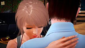 My new family 416 with shaved pussy and monster cock