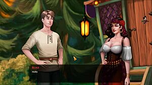 Redhead milf wrestles with big cock legend. Part 4 action!