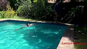 Hidden Cam Catches Latin Gay Teens Fucking By The Pool