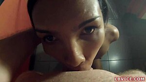 Ladyboy Pampam Gives Amazing Blowjob!