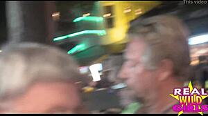 Slutty Amateur Flashes Nude In Public Street At Fantasy Fest Party