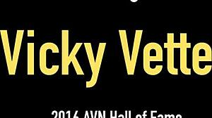 vicky vette teaches sunny lane to spread and drill her ass