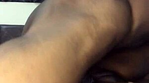 Ebony girl charges phone and gets fucked in cowgirl