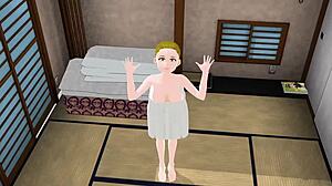 I posed naked in a gravure photoshoot with Emma in anime style