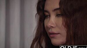 Natural Teen 18+ Takes Grandpa Cock Deep