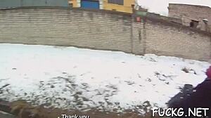 Petite Hotty Picked Up and Fucked Roughly on Cam