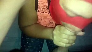 My Colombian milf gives me a huge blowjob with her big tits