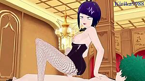 Mitsuki bakugo and kyoka jiro and izuku midoriya bunny girl intense sex - my hero academia hentai