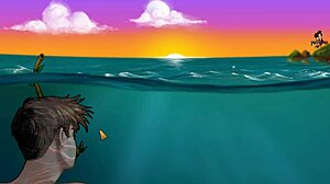 Redhead milf wrestles with big cock legend. Part 4 action!