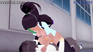 Nemona and Iono in Pokemon adventure