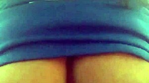 Amateur mature gets anal creampie outdoors!