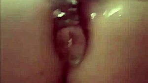 blonde teen 18+ experimenting with transparent anal dildo and toys 😈