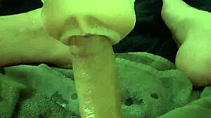 X900d enjoys solo fleshlight wank with internal cumshot