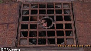 she's gagged and bound for punishment, choking and gagging as she's disciplined.