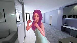 Feeling emotional during this hentai masturbation gameplay