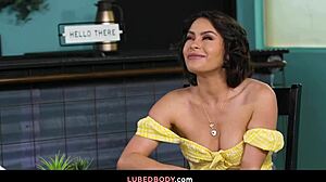 hot friend nicole aria offers nuru massage to spa owner