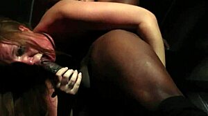 Did her master throat the bdsm sub?