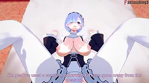 Rem Fucks Big Tits Maid In POV.