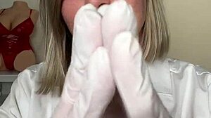 Pov Procedure with Master of Dicks Involves Blonde Milf's Small Tits and Cock Handling