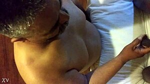 sucking black shemale's monster cock with intense blowjob in lesbian scene