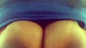 Amateur mature gets anal creampie outdoors!