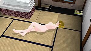 I posed naked in a gravure photoshoot with Emma in anime style