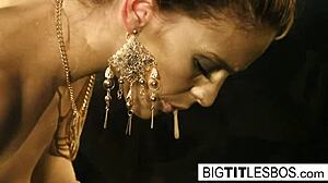 Gold statues come to life and eat each other out