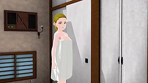 I posed naked in a gravure photoshoot with Emma in anime style