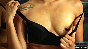 Arab model Fatima Kojima poses for Playboy