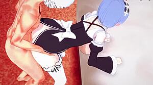 Rem Fucks Big Tits Maid In POV.