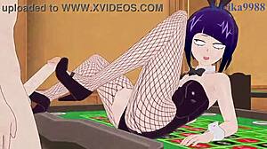 Mitsuki bakugo and kyoka jiro and izuku midoriya bunny girl intense sex - my hero academia hentai